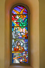 Wall Mural - Stained glass Window in a church