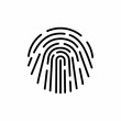 © platonovasvetach - The icon of the fingerprint identification.