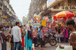 © SuperStock - People shopping in busy Mumbai outdoor market