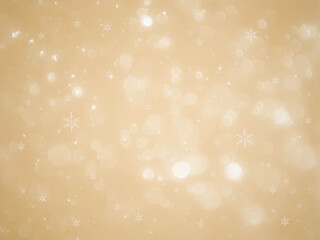 Wall Mural - Golden background with soft bokeh lights.
