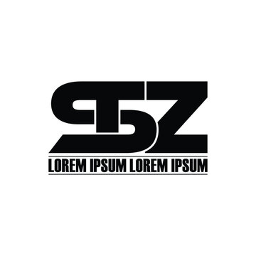 STZ letter monogram logo design vector