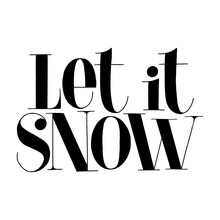Let It Snow Hand Drawn Lettering Quote For Christmas Time. Text For Social Media, Print, T-shirt, Card, Poster, Promotional Gift, Landing Page, Web Design Elements. Vector Lettering Typography.