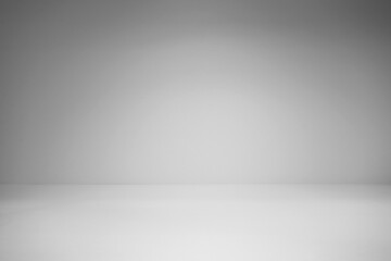 Wall Mural - gray studio room with spotlight, grey floor soft for show your product