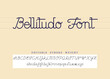 Bellitudo font is a calligraphic old style hand writting. The strokes are unexpanded so the stroke weight is editable.
