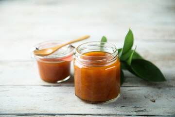 Poster - Homemade citrus persimmon jam or sauce