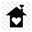 © DP - EDITOR  - A house with a heart for a good pastime in it. vector illustration,