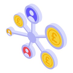 Poster - Scheme mobile payment icon. Isometric of scheme mobile payment vector icon for web design isolated on white background
