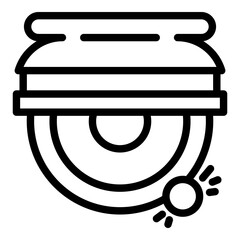 Poster - carpentry grinding machine icon. outline carpentry grinding machine vector icon for web design isola