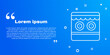 © Kostiantyn - White line Shooting gallery icon isolated on blue background. Vector.