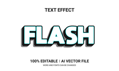 Wall Mural - Editable text effects-Flash text effects