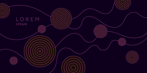Poster - Modern backgrounds with abstract elements and dynamic shapes. Compositions of colored spots. Vector illustration.