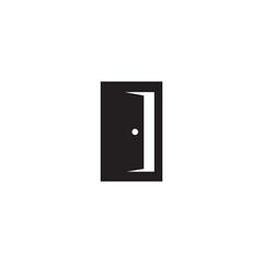 Poster - Door icon logo design template