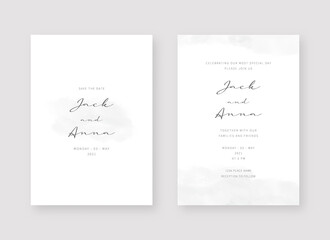 Sticker - invitation card template. set of wedding invitation card template design. vector decorative design b