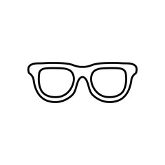 Sticker - glasses icon image, line style