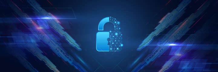 Poster - Data protection, privacy, and internet security concept. Cyber security for business and internet project. Vector illustration of a data security services.