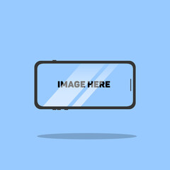 Poster - Smartphone template for web interface, app demo mockup.