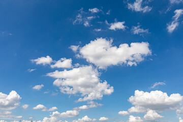 Blue sky background with clouds