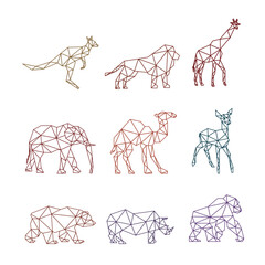 zoo animal low poly design