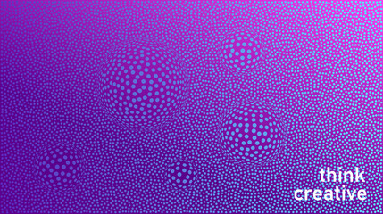 Poster - Vibrant modern background of minimalist style. Halftone gradient effect
