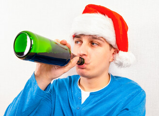 Poster - Young Man with a Beer