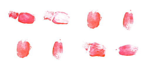 Poster - bloody fingerprint isolated on a white background