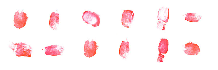 Poster - bloody fingerprint isolated on a white background