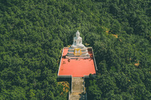 Big White Buddha, Wat Phra That Mae Yen In Pai, Mae Hong Son, Chiang Mai, Thailand