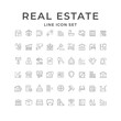 © motorama - Set line icons of real estate