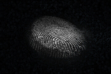 Close up beautiful abstract multi colored fingerprint on  background texture for design. Macro photography view.