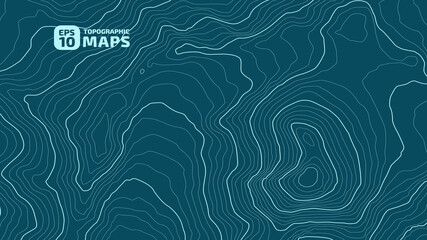 the stylized height of the topographic contour in lines and contours. marine watershed. the concept 