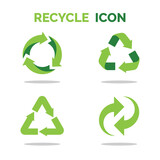 Fototapeta  - recycle icon set collection