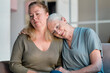 © yavdat - Portrait of happy old grandmother with daughter, closeup.