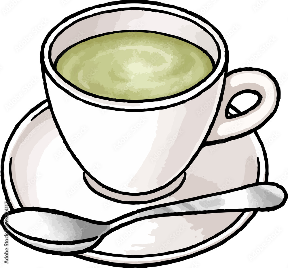 手描き飲み物ベクターイラスト ホット抹茶ラテのイラスト 湯気なし Retro Plakaty Ecowall24 Pl 手描き飲み物ベクターイラスト ホット抹茶ラテのイラスト 湯気なし Retro Plakaty Ecowall24 Pl