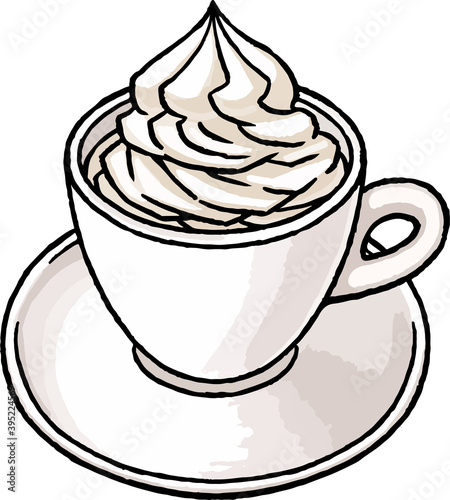 手描き飲み物ベクターイラスト ウインナーコーヒーのイラスト 湯気なし Stock 벡터 Adobe Stock 手描き飲み物ベクターイラスト ウインナーコーヒーのイラスト 湯気なし Stock 벡터 Adobe Stock