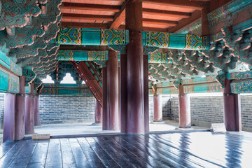 Wall Mural - Interiors Janganmun Gate, Korea Traditional wooden pavilion in Suwon City, South Korea