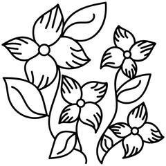 Sticker - Floral Design Element 