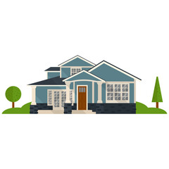 Sticker - Residential Building Vector 