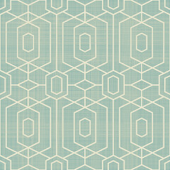 Fototapete - Seamless stylish geometric pattern. Classic Art Deco seamless pattern on texture background. Abstract Vintage retro vector Islamic wallpaper. Lattice graphic design. Vector modern tiles pattern.