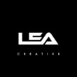 LEA Letter Initial Logo Design Template Vector Illustration