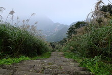 Jinguashi Geopark Near Jiufen Old Street In Taipei Taiwan, A Popular Tourist And Local Destination