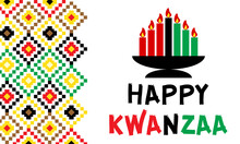Happy Kwanzaa. Is An Annual Celebration Of African-American Culture Which Is Held From December 26 To January 1. African American Cultures Festival. 
