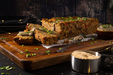 Christmas lentils loaf