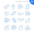 © Mykola - Sugar related icons. Editable stroke. Thin vector icon set