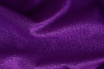 Wall Mural - Purple fabric cloth texture for background and design art work, beautiful crumpled pattern of silk or linen.