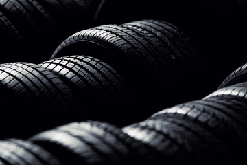 Tire stack background