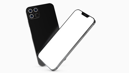 a digital smartphone device mobile phone 3d isolated