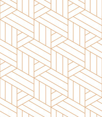 Wall Mural - vector seamless geometric pattern. gold linear pattern. wallpapers for your design.