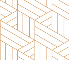 Wall Mural - vector seamless geometric pattern. gold linear pattern. wallpapers for your design.