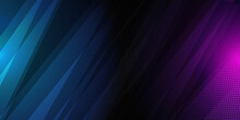 Abstract Game Background With Blue Pink Light. Suit For E-sport And Gaming Competitiong. 
