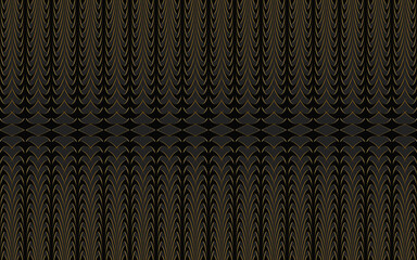 Beautiful black abstract pattern with thin golden outlines on a stylish dark gray background.Vector graphics for wallpapers, business cards and brandbook.